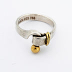 Tiffany & Co Ring Hook &eye 18k Yellow Gold 925 Sterling Silver — view 3