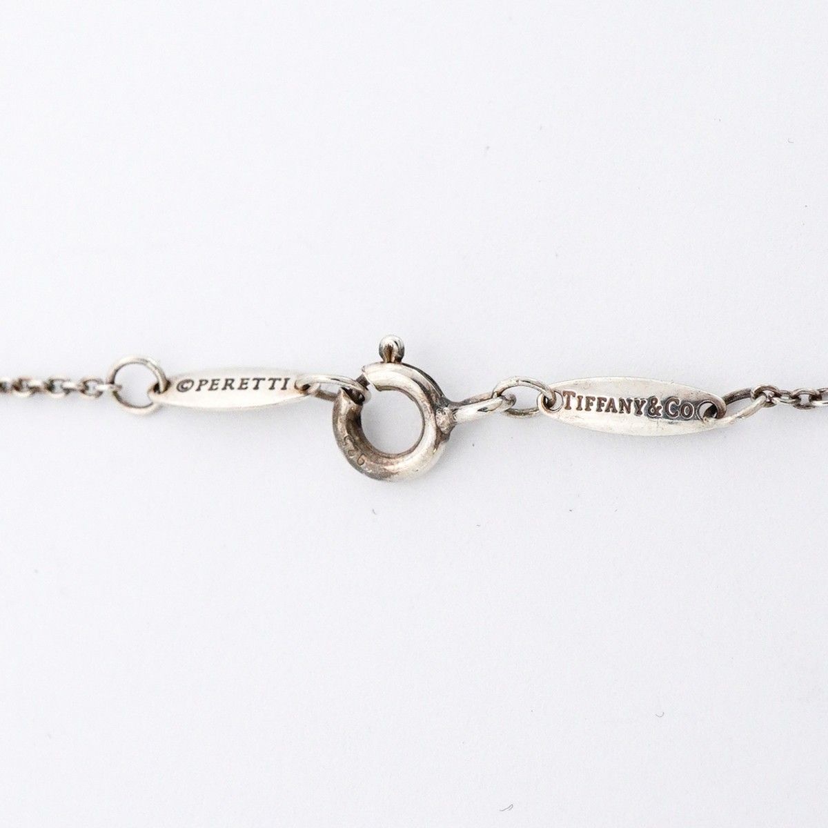 Tiffany & Co Necklace by the Yard 925 Sterling Silver Pink Saffiano — view 4