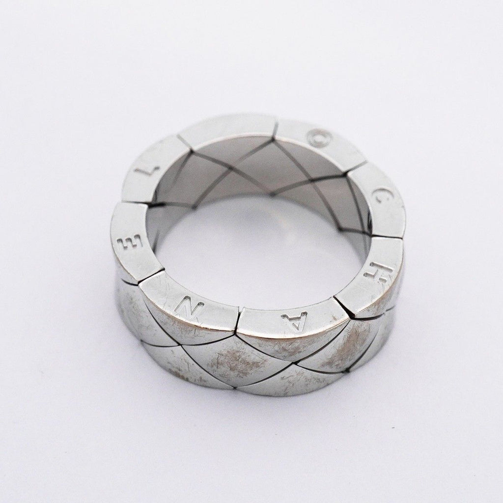Chanel Ring Quilted 18k White Gold — view 3