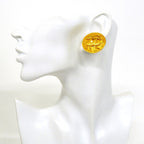 Chanel Earrings Vintage CC Logo Round — view 5
