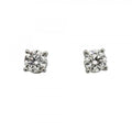 Tiffany & Co Earrings Solitaire Platinum Diamond