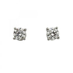 Tiffany & Co Earrings Solitaire Platinum Diamond