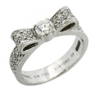 Chanel Ring Ribbon 18k White Gold Diamond