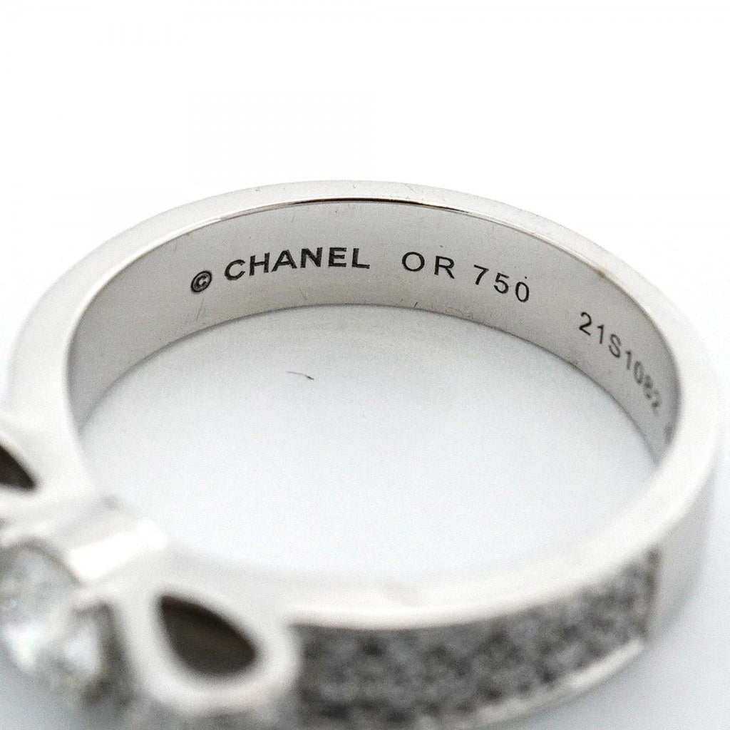 Chanel Ring Ribbon 18k White Gold Diamond — view 4
