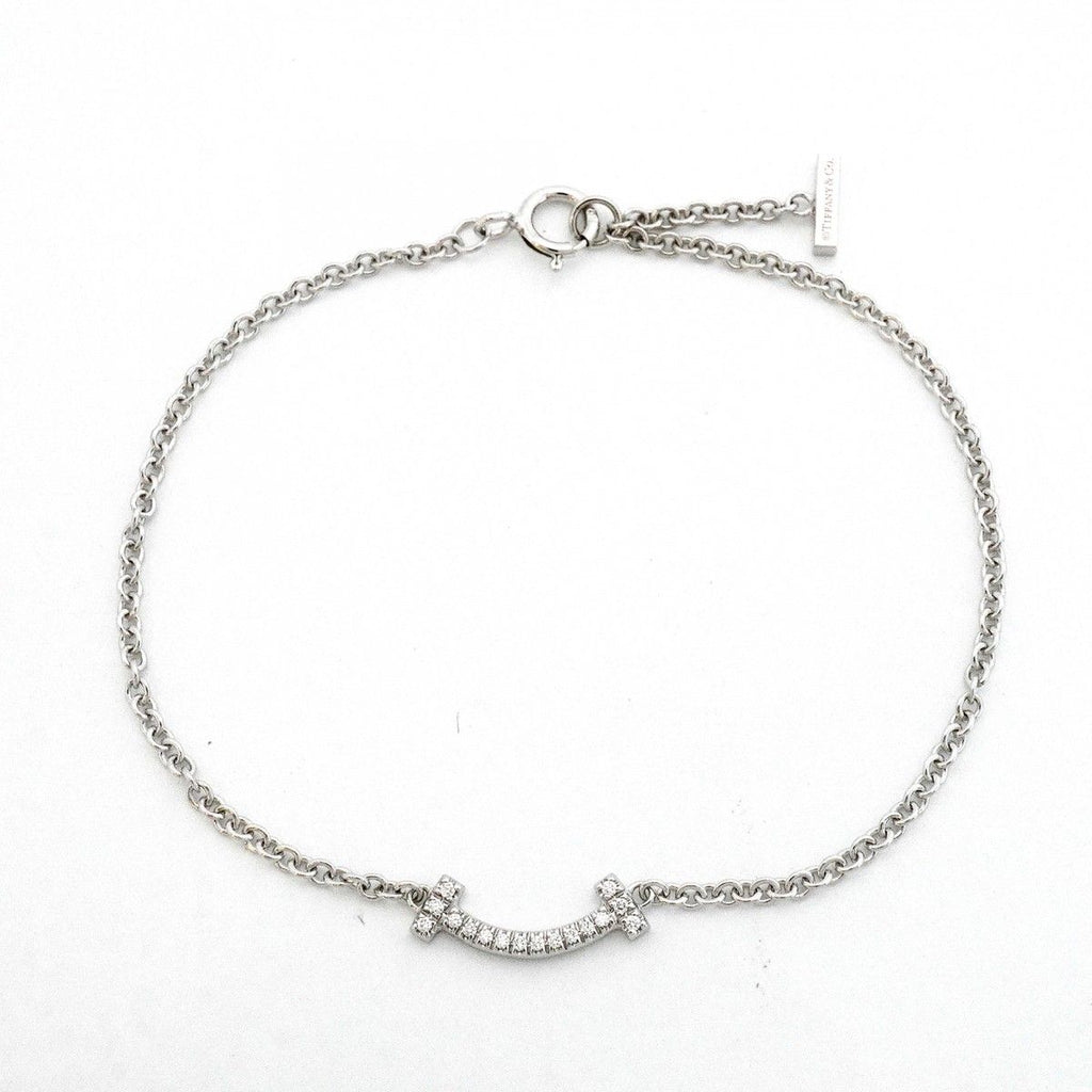 Tiffany & Co Bracelet T Mini 18k White Gold Diamond — view 3