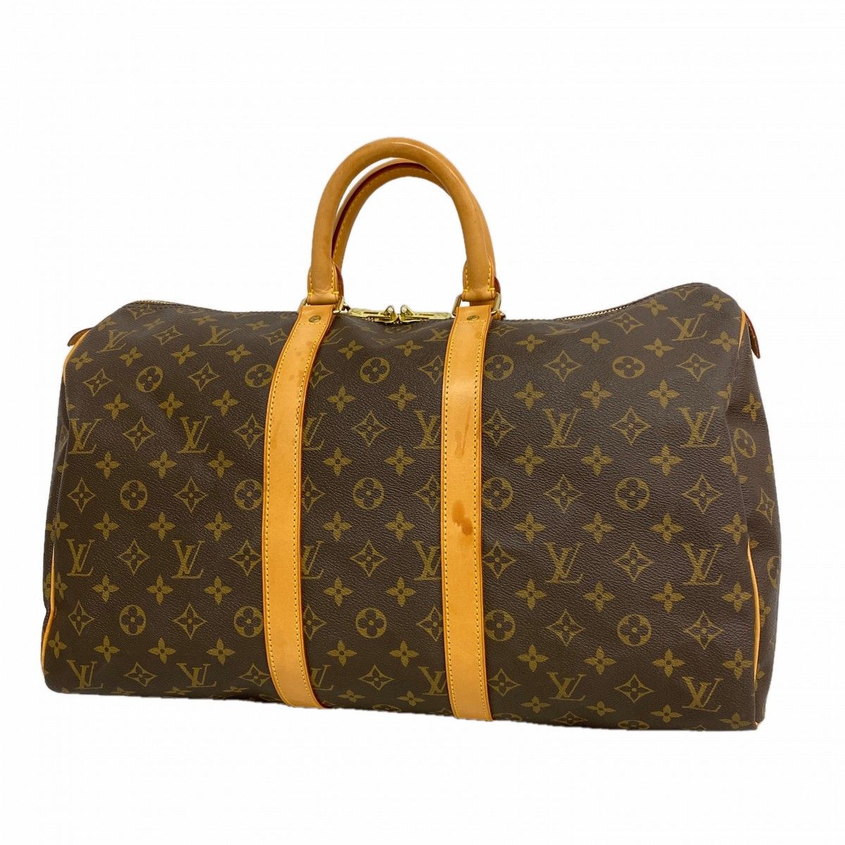 Louis Vuitton Boston Bag Monogram Keepall 45 Brown