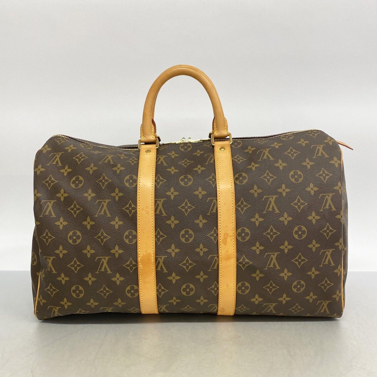 Louis Vuitton Boston Bag Monogram Keepall 45 Brown — view 9
