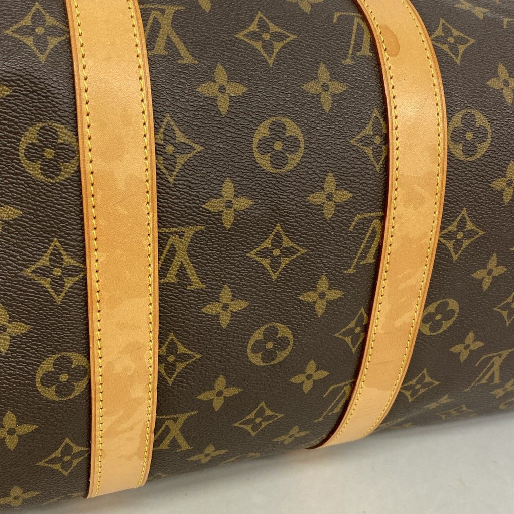 Louis Vuitton Boston Bag Monogram Keepall 45 Brown — view 8