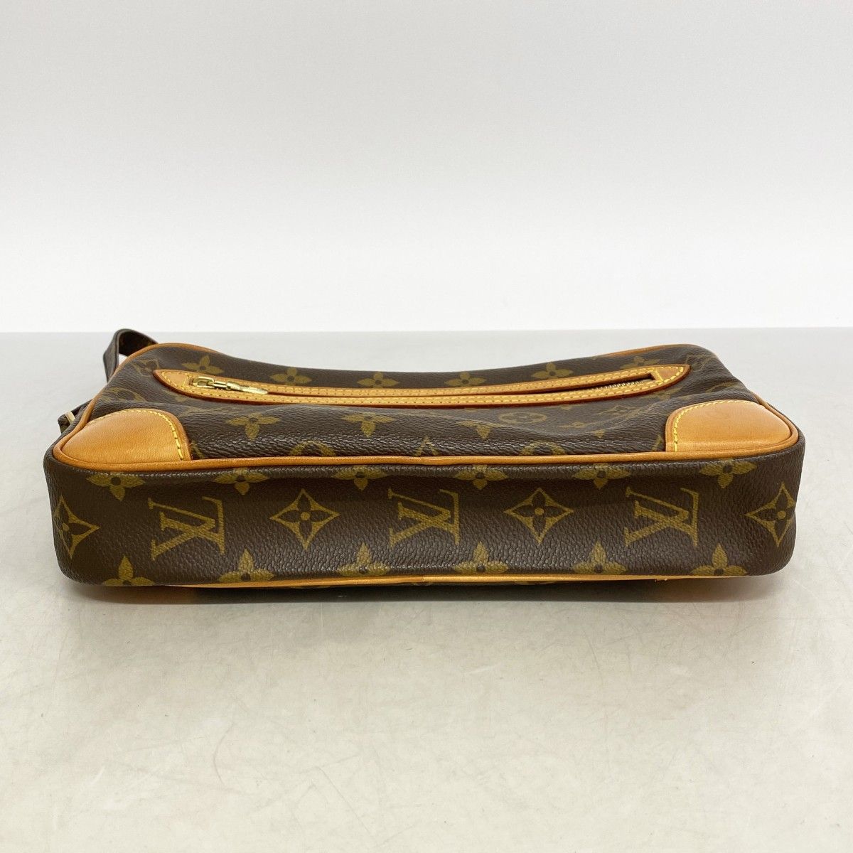 Louis Vuitton Clutch Monogram Marly Dragonne GM Brown — view 3