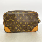 Louis Vuitton Clutch Monogram Marly Dragonne GM Brown — view 9
