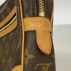 Louis Vuitton Clutch Monogram Marly Dragonne GM Brown — view 6