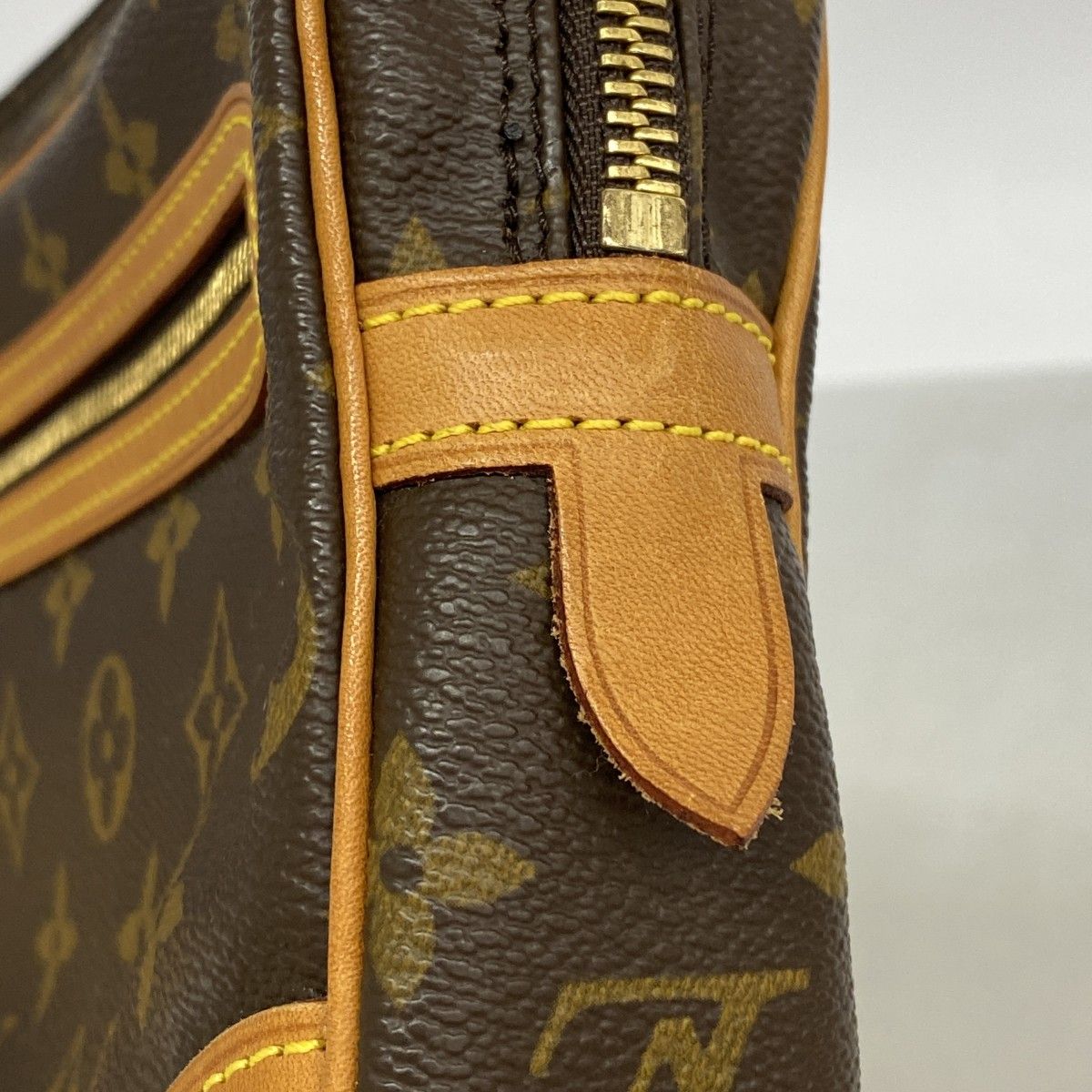 Louis Vuitton Clutch Monogram Marly Dragonne GM Brown — view 6