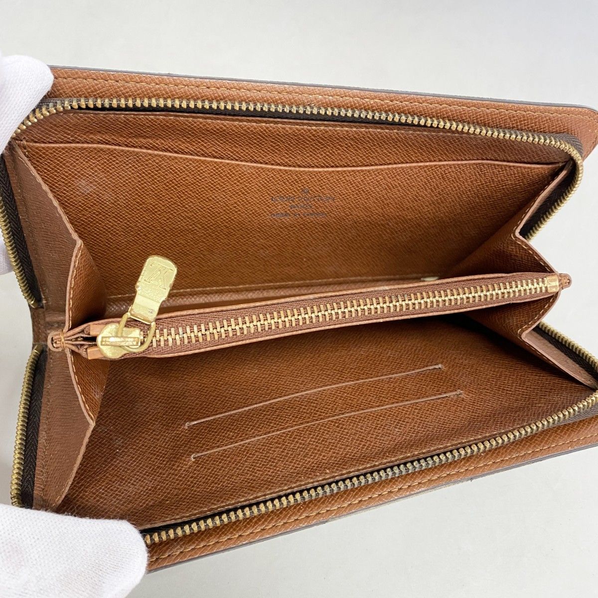 Louis Vuitton Wallet Monogram Zip Brown — view 3