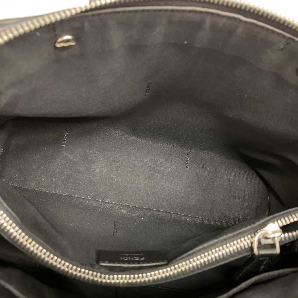 Fendi Handbag by the Way Leather Black Silver 2-Way — view 4