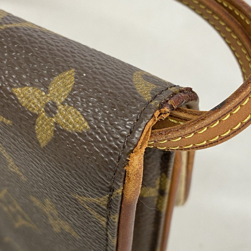 Louis Vuitton Shoulder Bag Monogram Pochette Twin GM Brown — view 6
