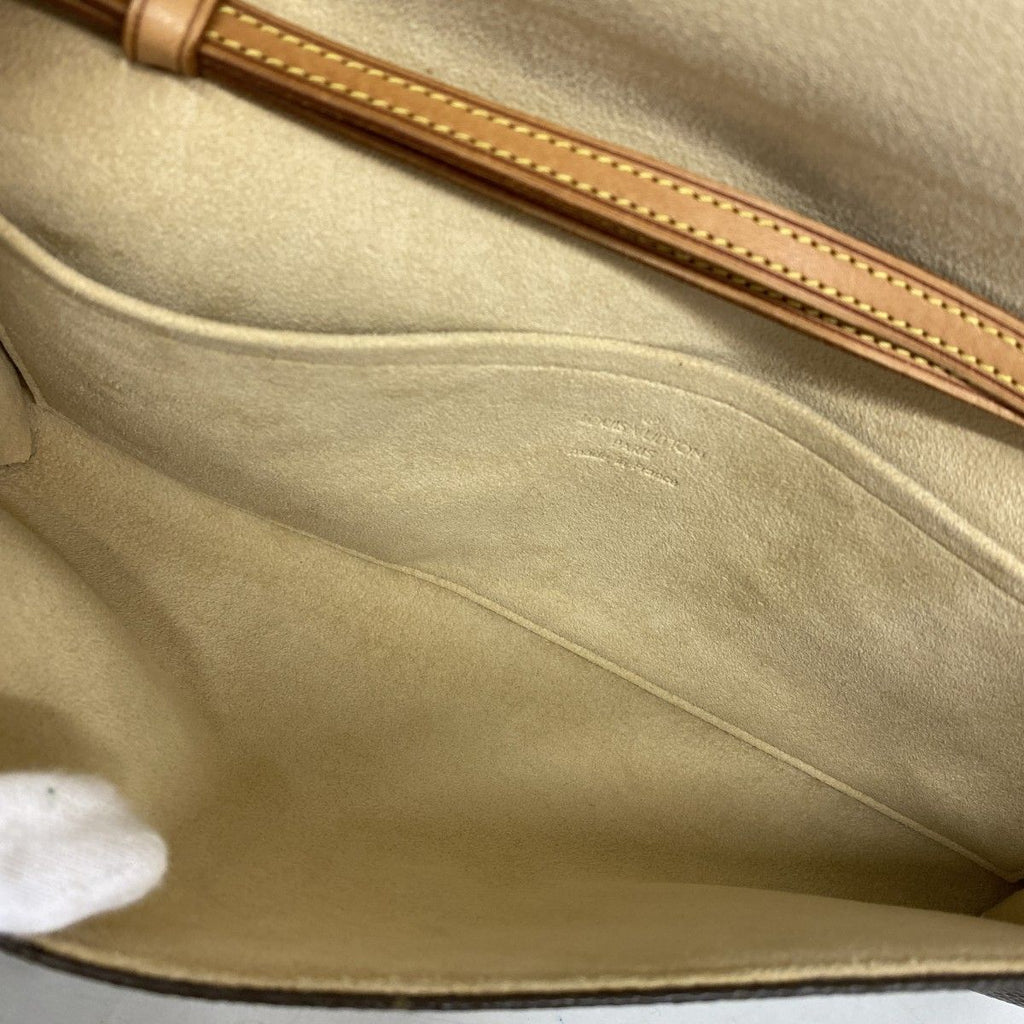 Louis Vuitton Shoulder Bag Monogram Pochette Twin GM Brown — view 4