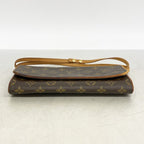 Louis Vuitton Shoulder Bag Monogram Pochette Twin GM Brown — view 3