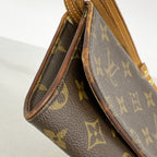 Louis Vuitton Shoulder Bag Monogram Pochette Twin GM Brown — view 8
