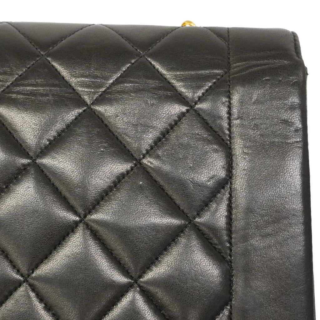Chanel Shoulder Bag Diana Lambskin Black Gold — view 6