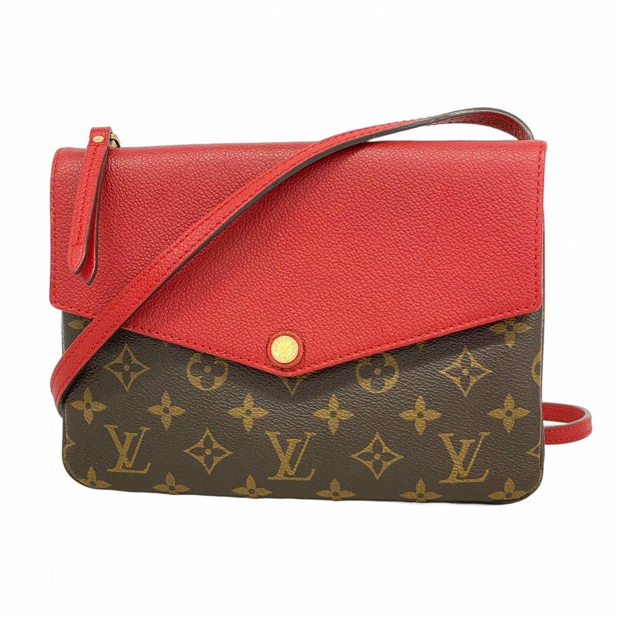 Louis Vuitton Shoulder Bag Monogram Brown Cerise