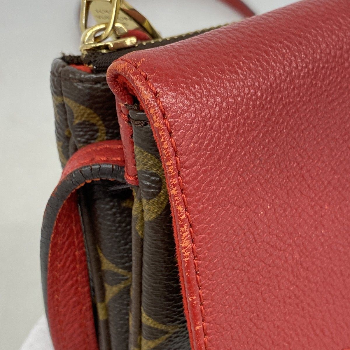 Louis Vuitton Shoulder Bag Monogram Brown Cerise — view 7