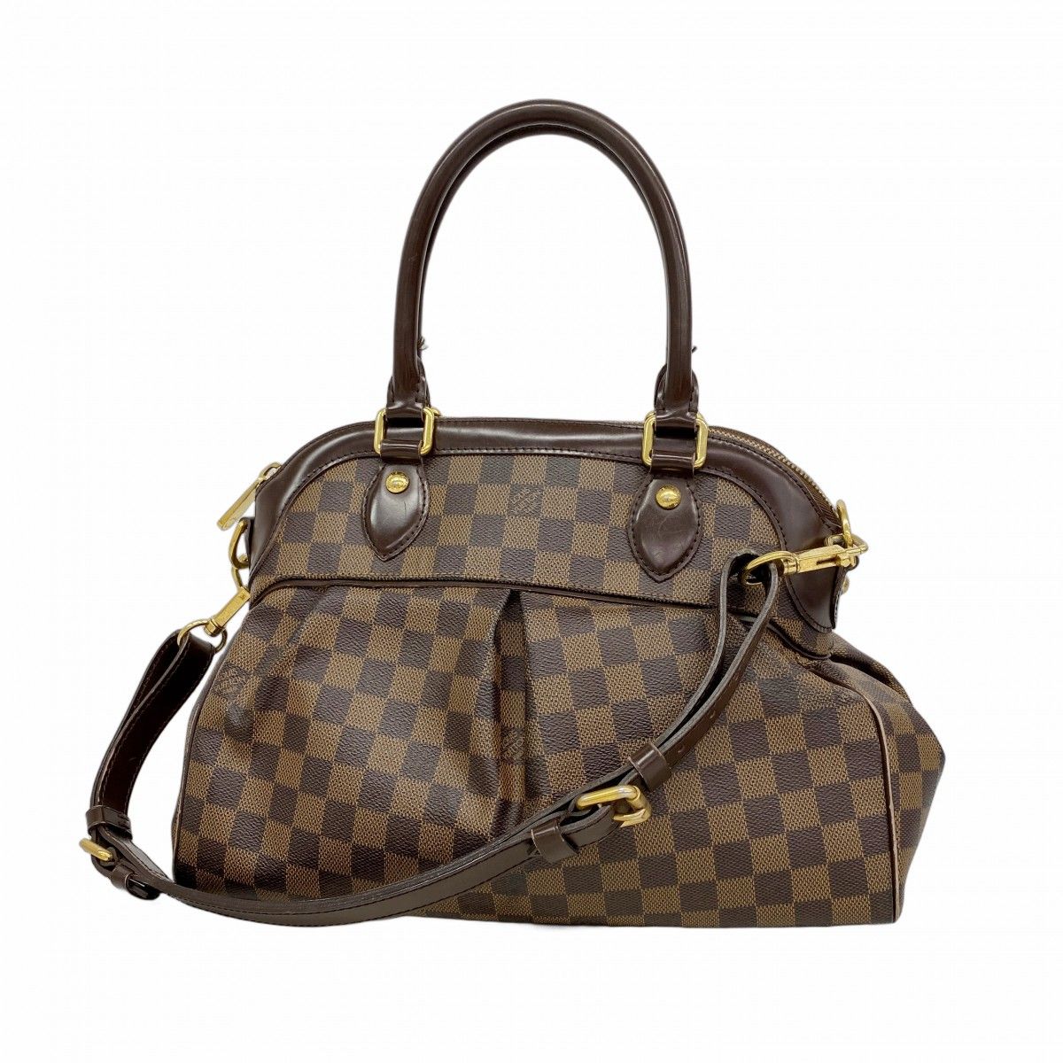 Louis Vuitton Handbag Damier Trevi PM Ebene 2-Way