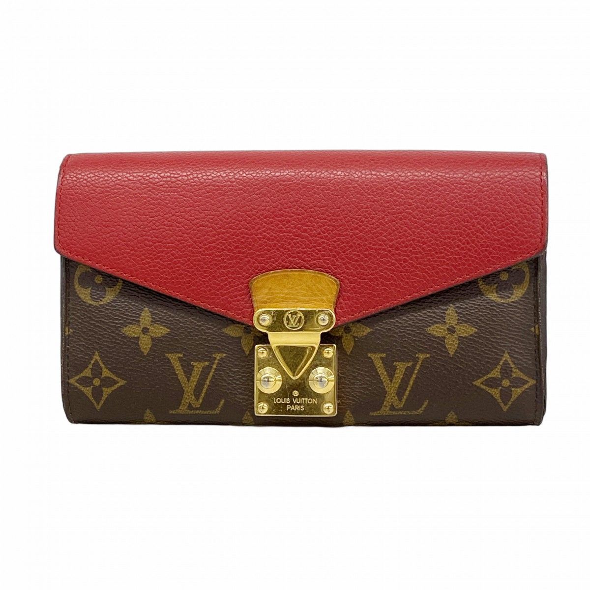 Louis Vuitton Wallet Monogram Portefeuille Pallas Brown Cerise