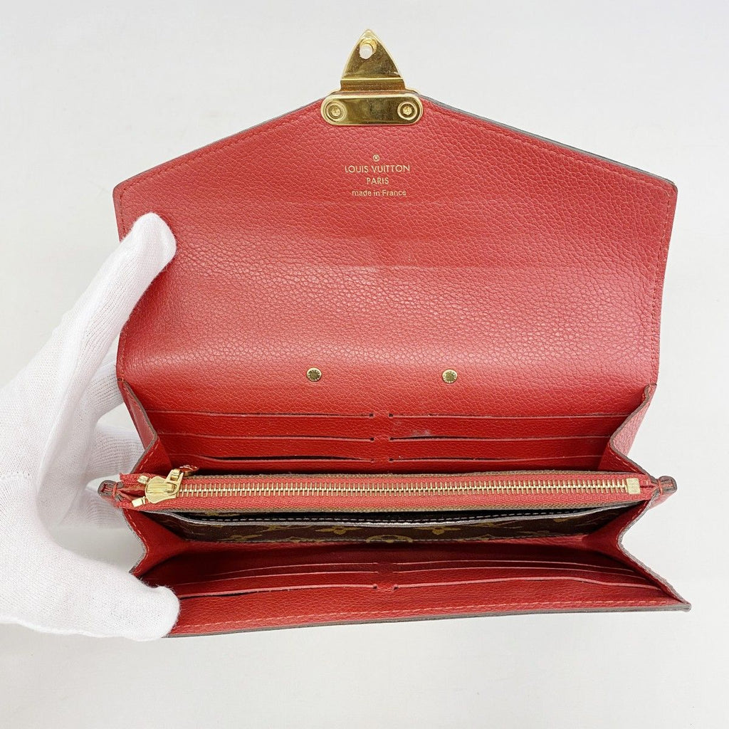 Louis Vuitton Wallet Monogram Portefeuille Pallas Brown Cerise — view 3