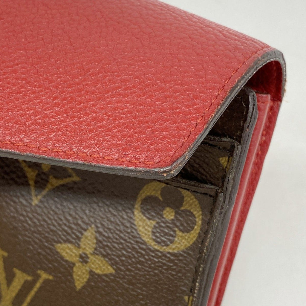 Louis Vuitton Wallet Monogram Portefeuille Pallas Brown Cerise — view 6