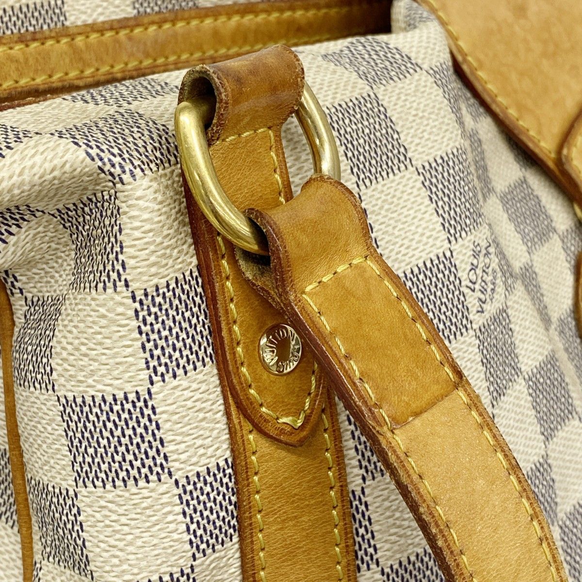 Louis Vuitton Shoulder Bag Damier Azur GM White — view 9