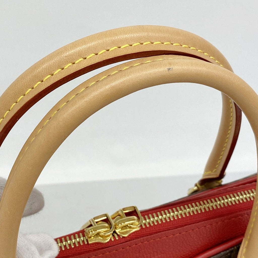 Louis Vuitton Handbag Monogram Pallas Brown Cerise 2-Way — view 8