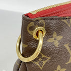 Louis Vuitton Handbag Monogram Pallas Brown Cerise 2-Way — view 6