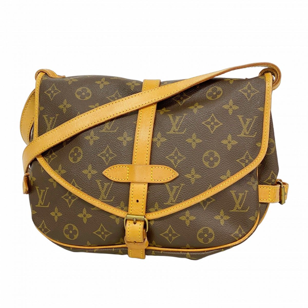 Louis Vuitton Shoulder Bag Monogram Saumur 30 Brown
