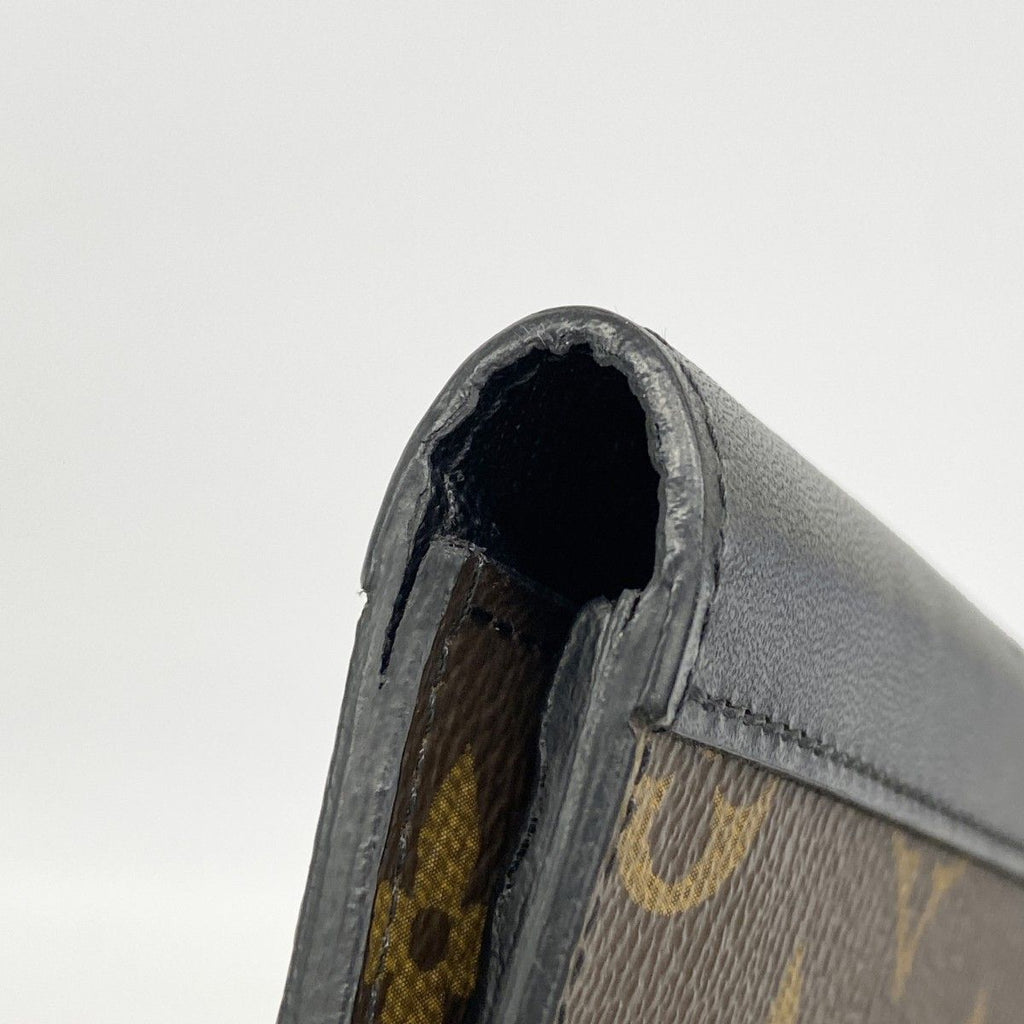 Louis Vuitton Wallet Monogram Macassar Portefeuille Brown Black — view 7