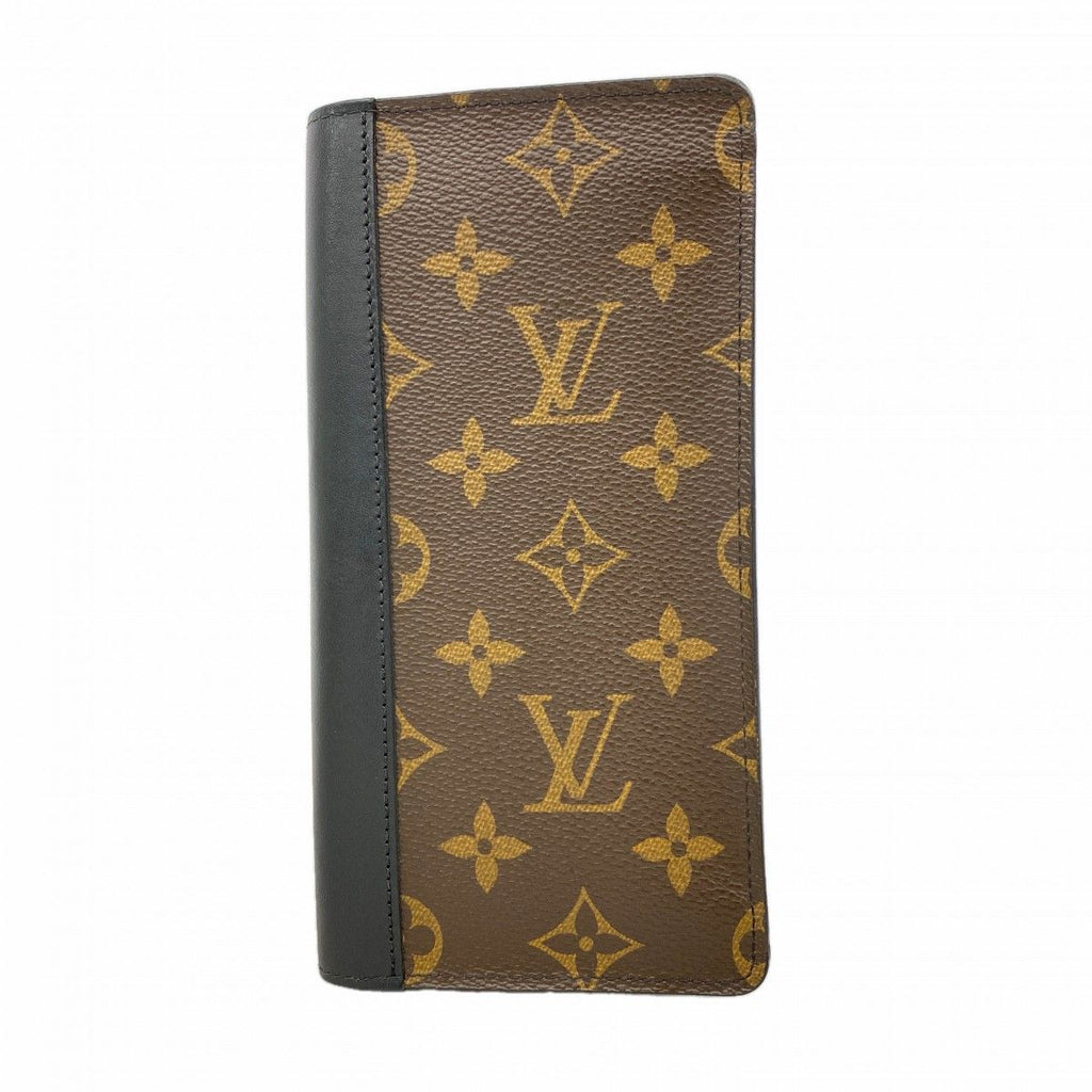 Louis Vuitton Wallet Monogram Macassar Portefeuille Brown Black