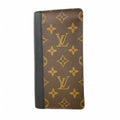 Louis Vuitton Wallet Monogram Macassar Portefeuille Brown Black