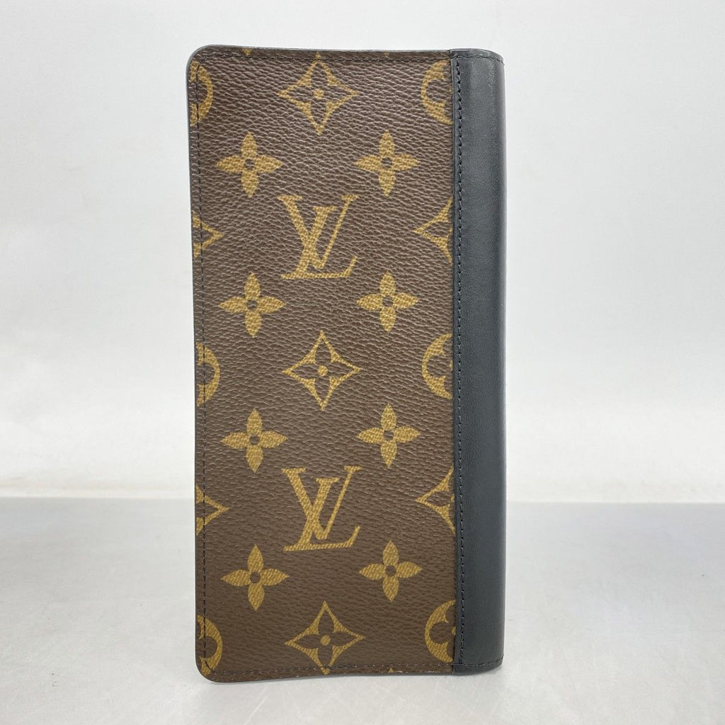 Louis Vuitton Wallet Monogram Macassar Portefeuille Brown Black — view 9