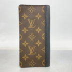 Louis Vuitton Wallet Monogram Macassar Portefeuille Brown Black — view 9