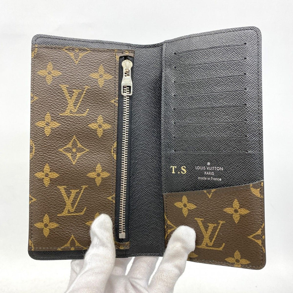 Louis Vuitton Wallet Monogram Macassar Portefeuille Brown Black — view 3