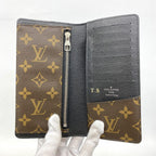 Louis Vuitton Wallet Monogram Macassar Portefeuille Brown Black — view 3
