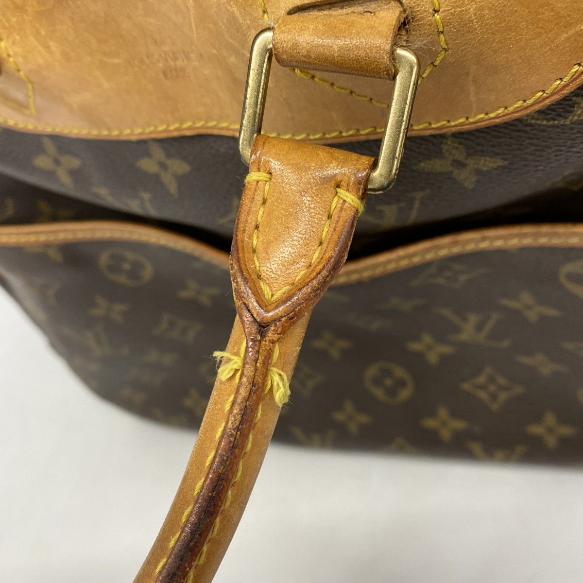 Louis Vuitton Handbag Monogram Deauville Brown — view 9