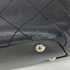 Chanel Tote Caviar Leather Black Silver — view 6