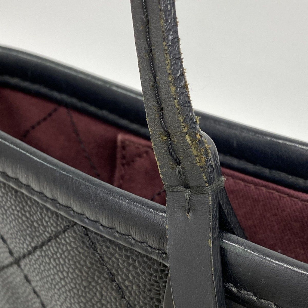 Chanel Tote Caviar Leather Black Silver — view 9