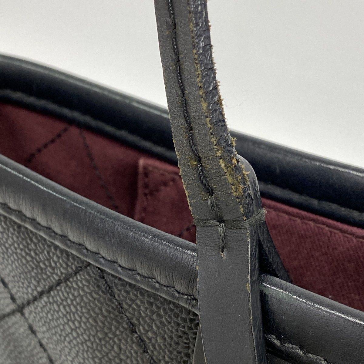 Chanel Tote Caviar Leather Black Silver — view 9