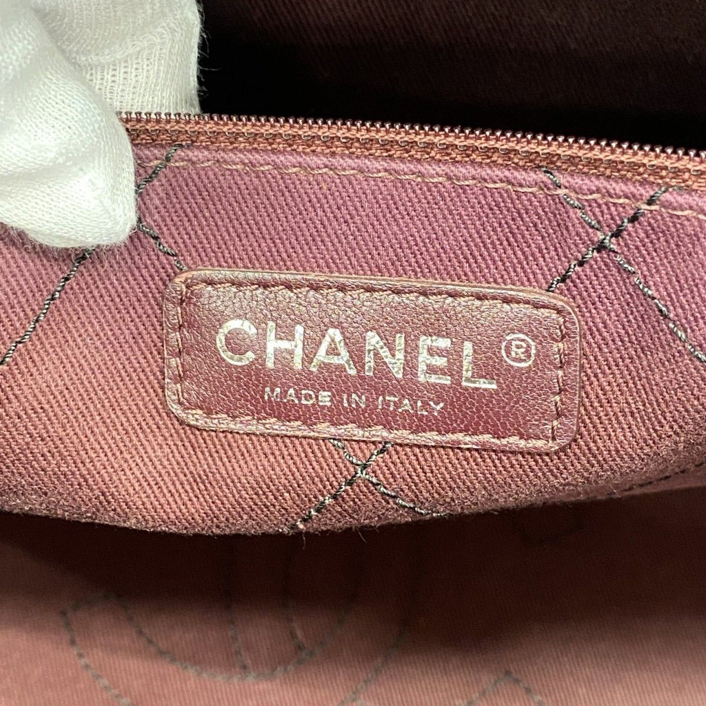 Chanel Tote Caviar Leather Black Silver — view 5