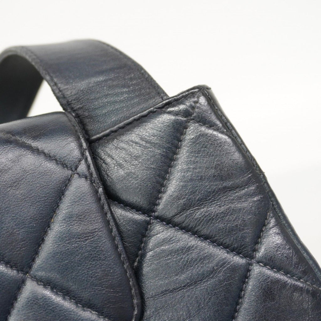 Chanel Handbag Quilted Lambskin Black Gold — view 9