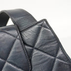 Chanel Handbag Quilted Lambskin Black Gold — view 9