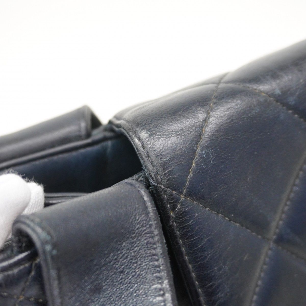 Chanel Handbag Quilted Lambskin Black Gold — view 7