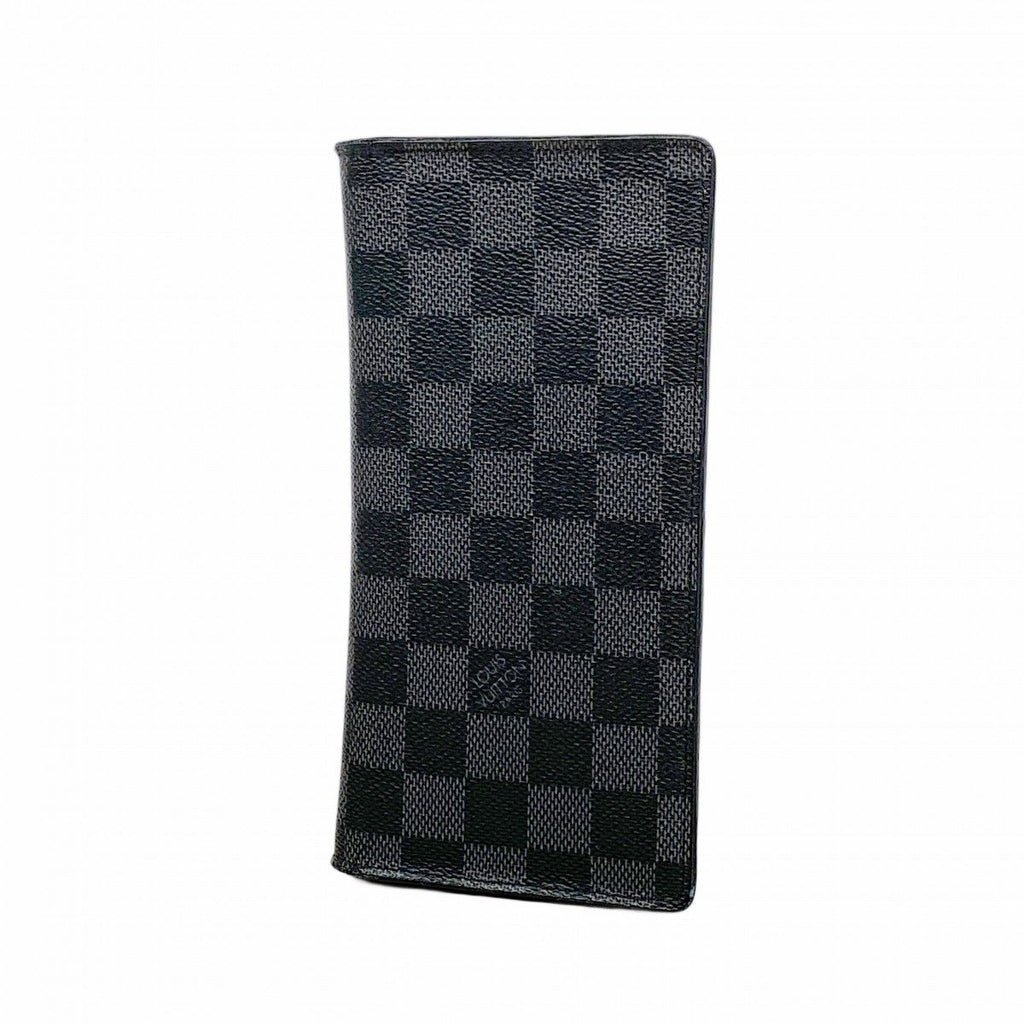 Louis Vuitton Wallet Damier Graphite Portefeuille Brazza Black