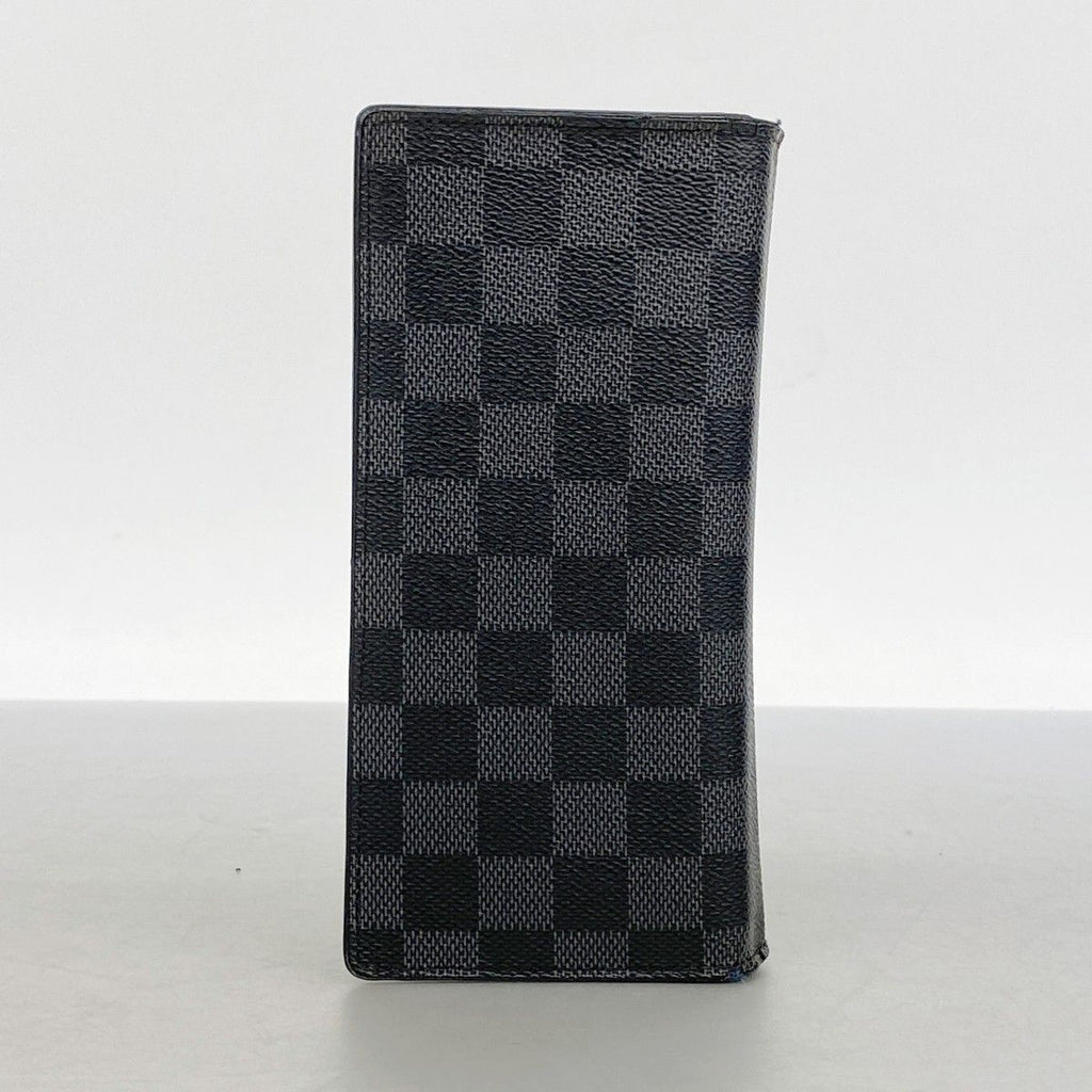 Louis Vuitton Wallet Damier Graphite Portefeuille Brazza Black — view 7